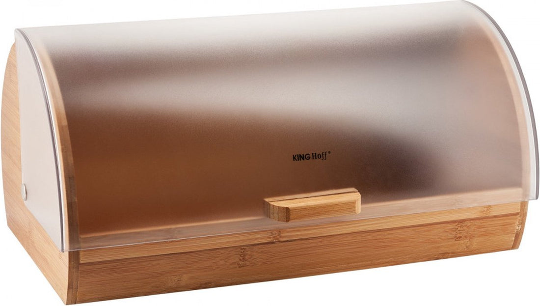 Kinghoff 3216 broodtrommel 20 liter – bamboe en acryl, 39 x 28 x 18,5 cm