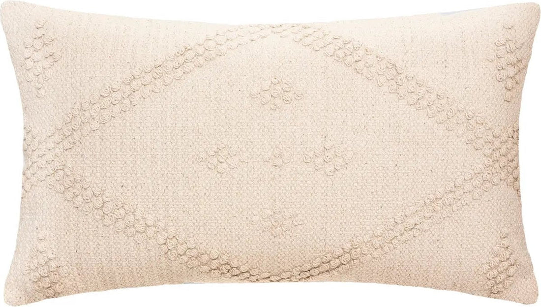 Atmosphera sierkussen macramé Safari – ecru, rechthoekig, 58 x 38 cm