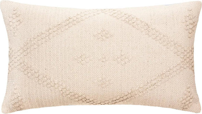 Sierkussen - Macramé D Safari Tuin Woonkamer Decoratie - Ecru - 58 Cm X 38 Cm