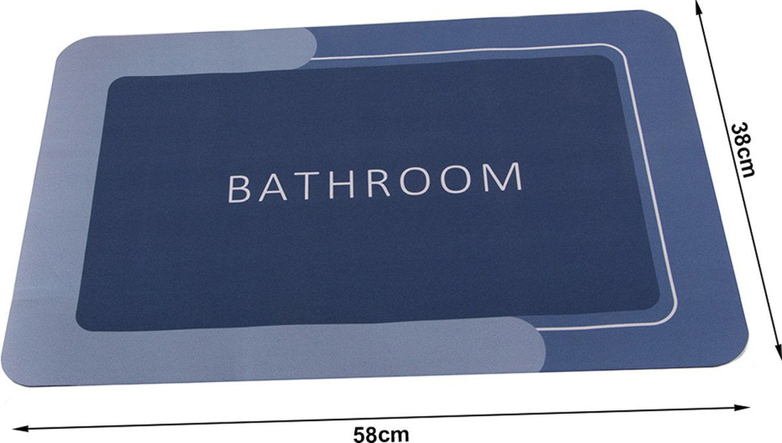 Tapis de bain antidérapant - Séchage rapide - 38 x 58 cm