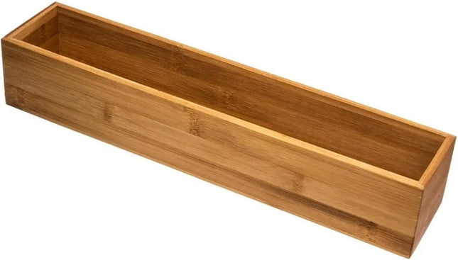 5Five Besteckkasten/Küchenorganizer - 2er Set - 1 Fach - Bambus - 38 x 8 x 7 cm - Schubladenteiler