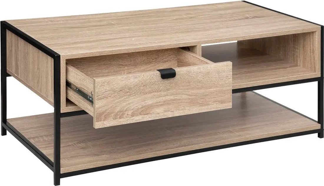 5Five Aliaj Table basse - 1 Tiroir - Beige - 100 x 40 x H 50 CM
