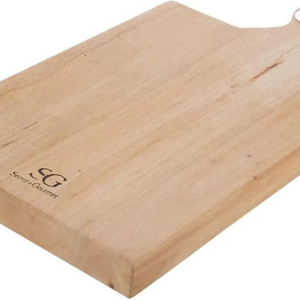 5Five Schneidebrett mit Griff - 48 x 26 cm - Mangoholz - Servierbrett - Brotbrett