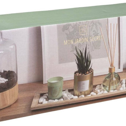 Atmosphera Duftset SECRET GARDEN Kerze und Diffuser mit Stäbchen