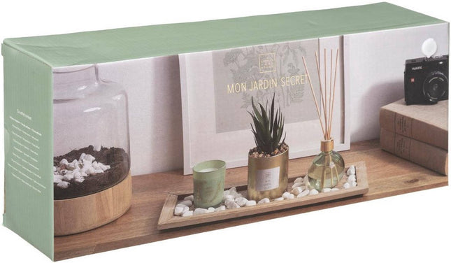Atmosphera Duftset SECRET GARDEN Kerze und Diffuser mit Stäbchen