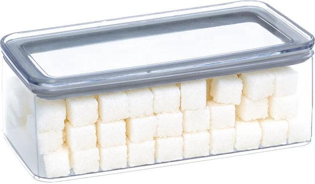5Five Vorratsdose – Küche/Lebensmittel – Kunststoff – 1000 ml – luftdichter Deckel – transparent – 20 x 10 x 7 cm