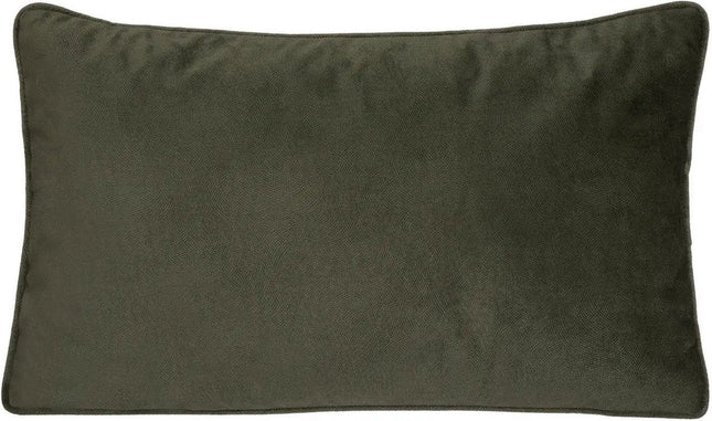 Atmosphera Bank-/Zierkissen Wohnzimmer Sophia - 30 x 50 cm - Olivgrün - Polyester - mit Reißverschluss