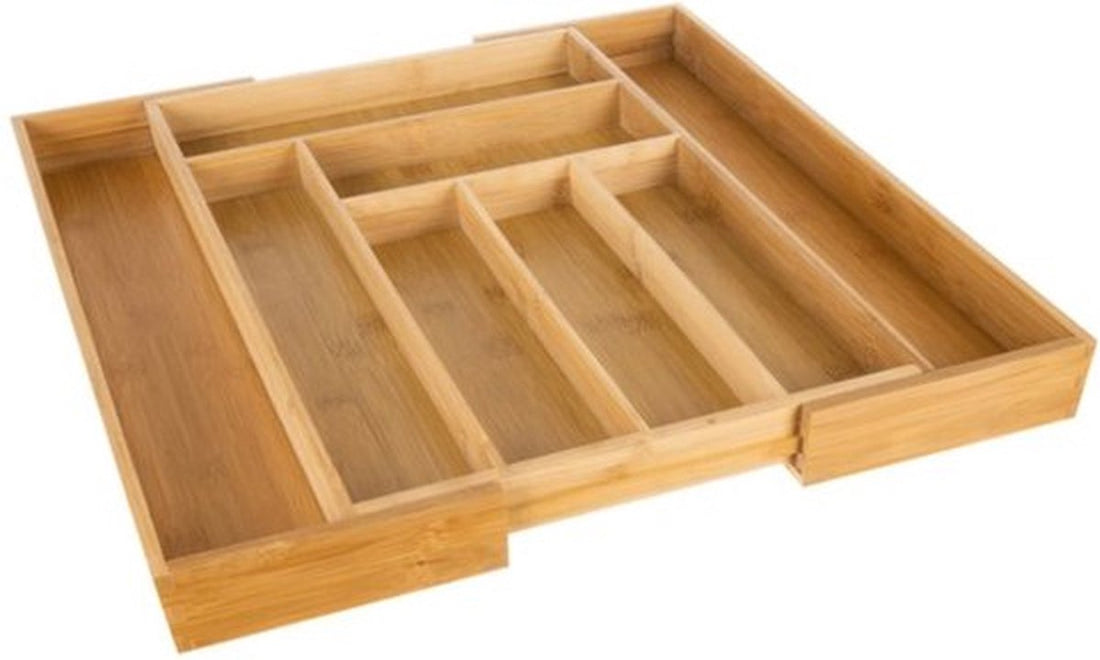 Ruhhy Bamboo Drawer Organizer - Stylish and Practical for Every Kitchen