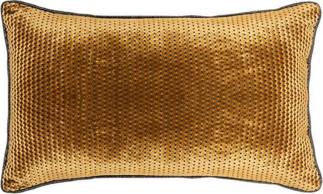 Coussin doré texture fluide 30 x 50 cm | coussin décoratif doré
