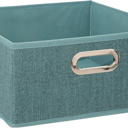 5Five Aufbewahrungskorb petrolblau - 31 x 31 x 15 cm (M) - Faltbar
