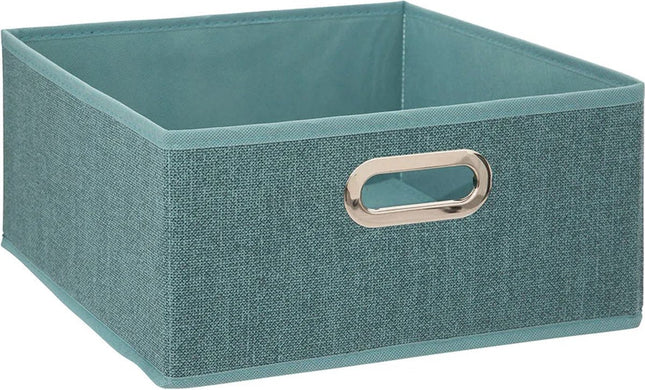 5Five Aufbewahrungskorb petrolblau - 31 x 31 x 15 cm (M) - Faltbar
