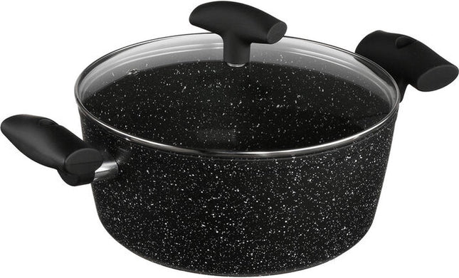 Pan Aluminium 24 cm zwart zwart