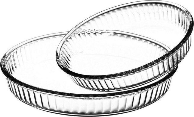 Secret de Gourmet - Ofenform-Set 2-teilig rund - Glas - 26 und 32 cm