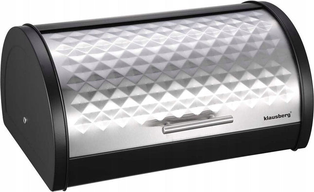 Klausberg 7454 - Brotdose - silber - schwarz