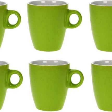 Cosy & Trendy Vicky Beker - 19 cl - Ø 7 cm x 8.5 cm - Groen - Set-6
