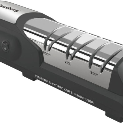 Klausberg Elektrischer Messerschärfer - Diamant-Schleifstein - 3-Stufen-Schleifsystem - Für Küchen- und Sportmesser - KB-7945
