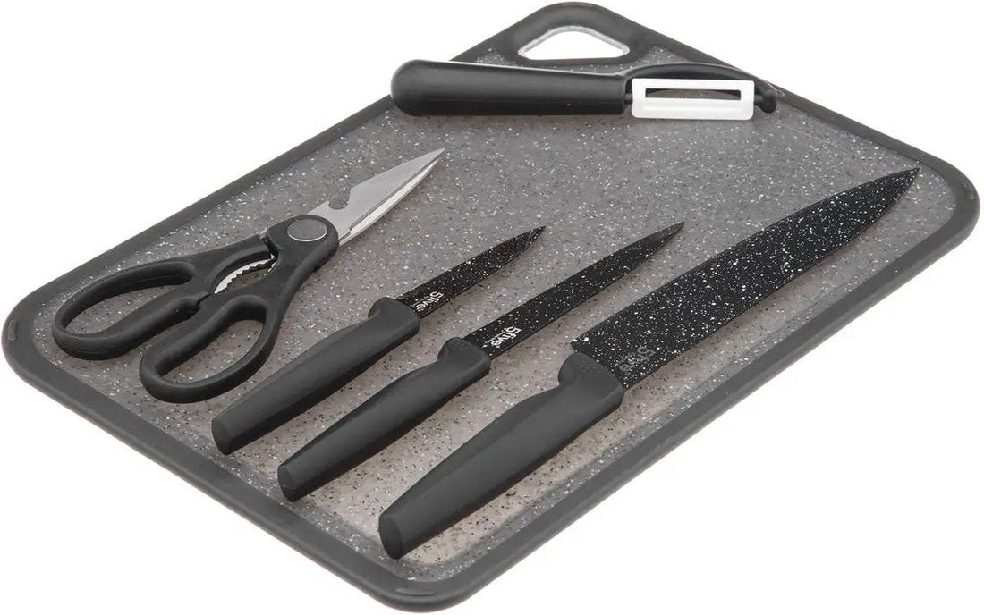 5 Five - Simply Smart - Planche À Découper Avec Accessoires - Gris