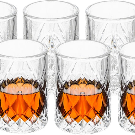 Secret de Gourmet Schnapsgläser Marbella - 6er-Set - 60 ml - Glas - Schnapsgläser - luxuriöse Gläser - Shots trinken