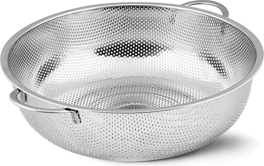 Passoire à pâtes - Passoire de cuisine en inox - égouttoir - passoire avec poignées robustes et base annulaire - Ø 22 cm