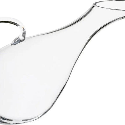 Wijn karaf/decanteer kan schuin 1,7 liter van glas - 14 x 10 x 37 cm - Eendenkaraf - Waterkan - Sapkan