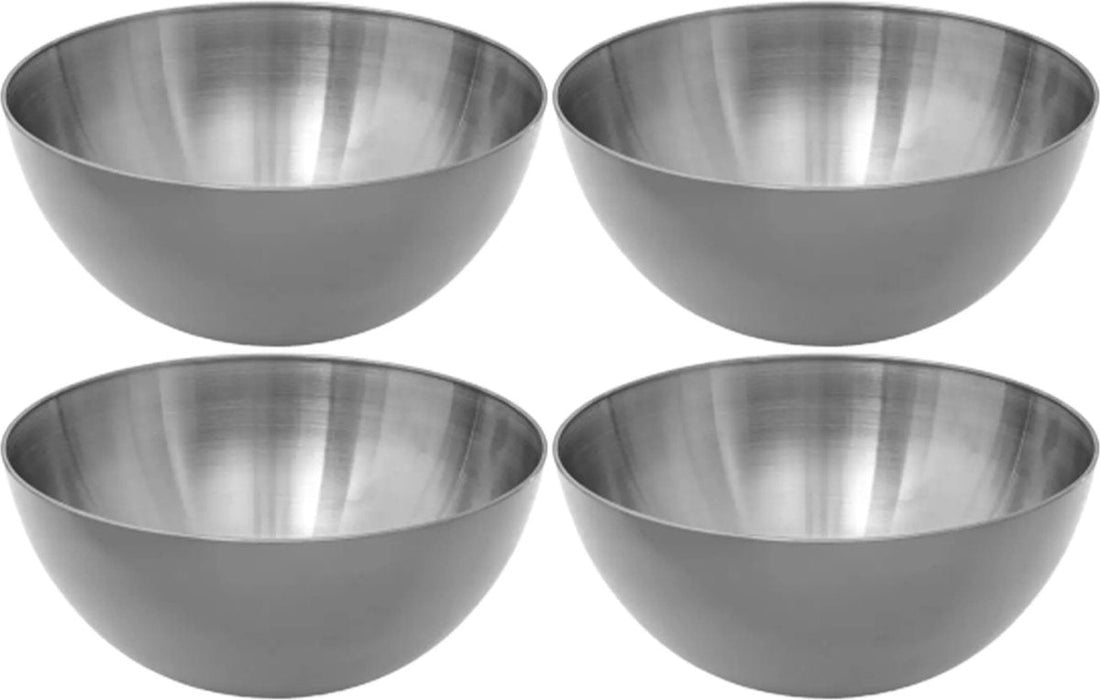 Secret de Gourmet - Bols à salade/Coupelles - Lot de 8 - Inox - D13 cm