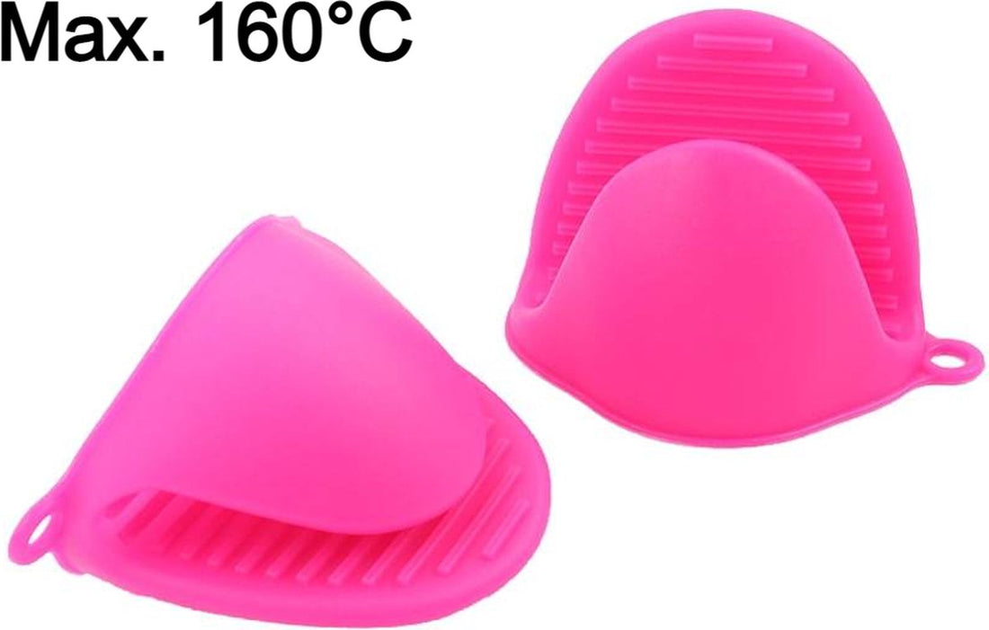 Heat-Resistant Silicone Oven Mitt - Non-Slip - Pot Holder