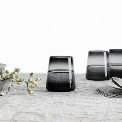 Secret de gourmet Waterglazen set van 6 - Trapeze 38cl - Donkergrijs