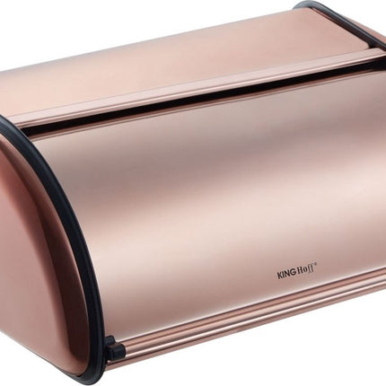 Kinghoff 1840 - Brotkasten - Roségold Metall - 36 x 24 x 15 cm