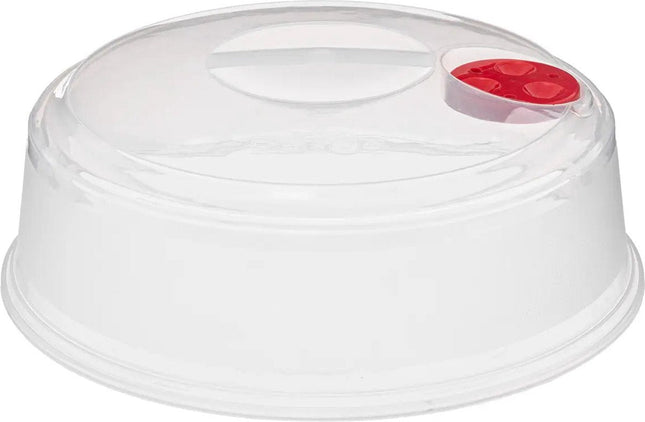 5Five Mikrowellenabdeckung/Abdeckhaube – transparent – Kunststoff – D27 x H10 cm