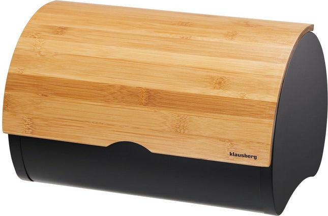 Klausberg 7711 - Brotkasten - Holz - Schwarz - 32 x 24 x 20.5 cm