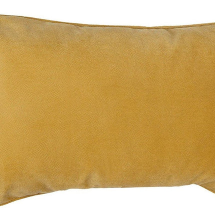 Atmosphera Bank/sierkussens huiskamer Sophia - 30 x 50 cm - Okergeel - polyester - met rits