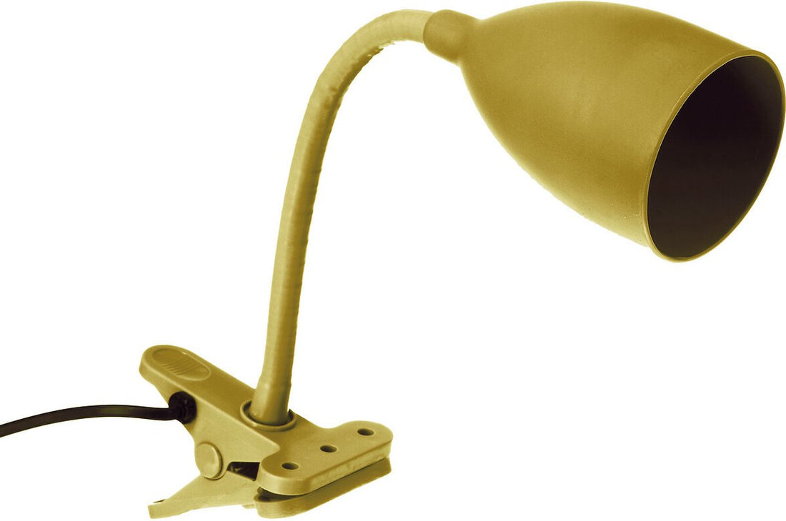 Atmosphera klemlamp voor bureau – Design Light Classic, okergeel, 43 cm