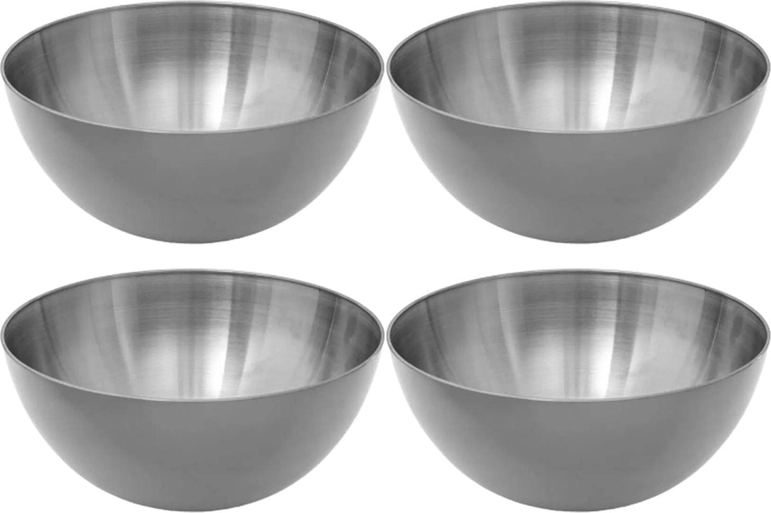 Secret de Gourmet - Bols à salade/Petits bols - Lot de 8 - Inox - D19 cm