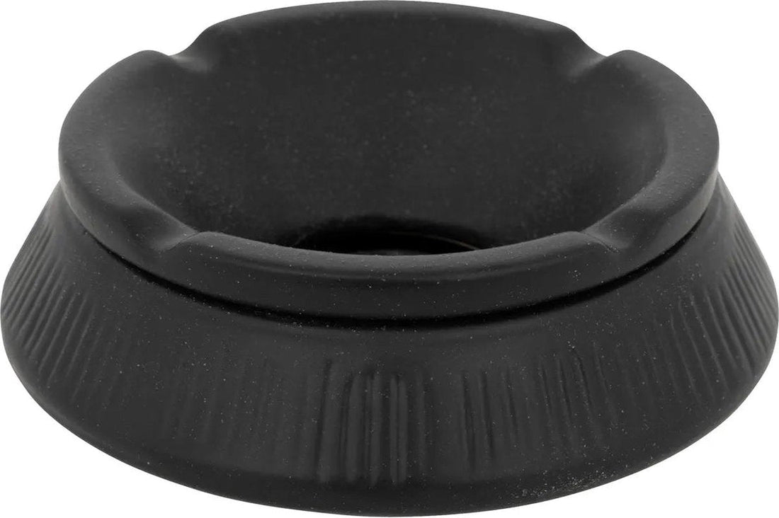 Cendrier en céramique Atmosphera - Ø13xH6cm - Noir