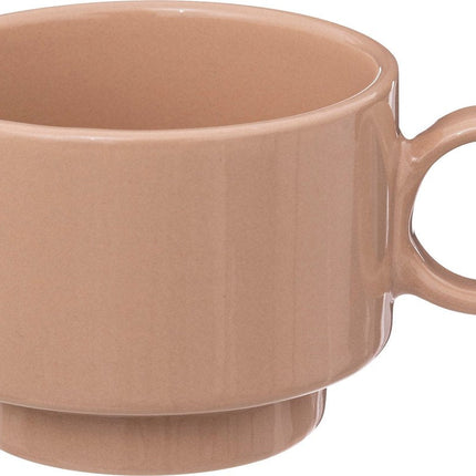 Secret de gourmet Retro - 4 Tasjes - Kopjes - 10CL - Koffietas - Nude
