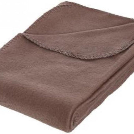 Plaid – Taupefarbenes Plaid – Fleecedecke – 125 x 150 cm – Sommerdecke – Taupe