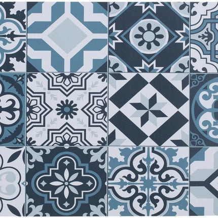 Rechteckiges Tischset Mosaik blau - Vinyl - 45 x 30 cm - Unterlagen