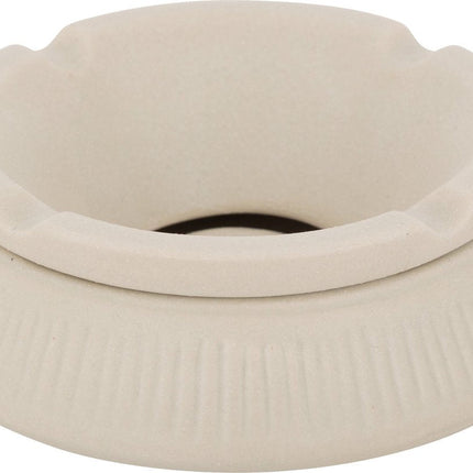 Atmosphera Keramische Asbak - Ø13xH6cm - Beige