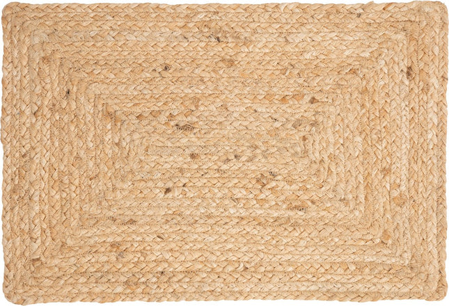 Secret de Gourmet Tischsets Savannah - 1x - Jute - 45 x 30 cm - natur - geflochten