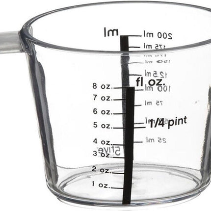 Messbecher Glas 200 ml transparent
