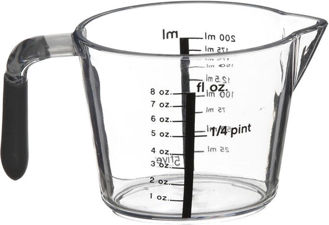 Verre doseur 200 ml transparent
