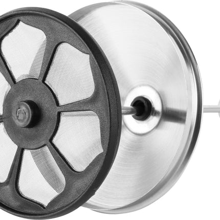 Kinghoff® - Milchaufschäumer Manuell - Edelstahl - 800 ml - Spülmaschinenfest - Barista - Milchkännchen - Hitzebeständiger Boden - Induktion