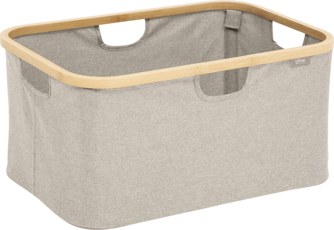 5Five Tidybox opvouwbare wasmand – 54 liter, grijs, 57 x 37 x 27 cm