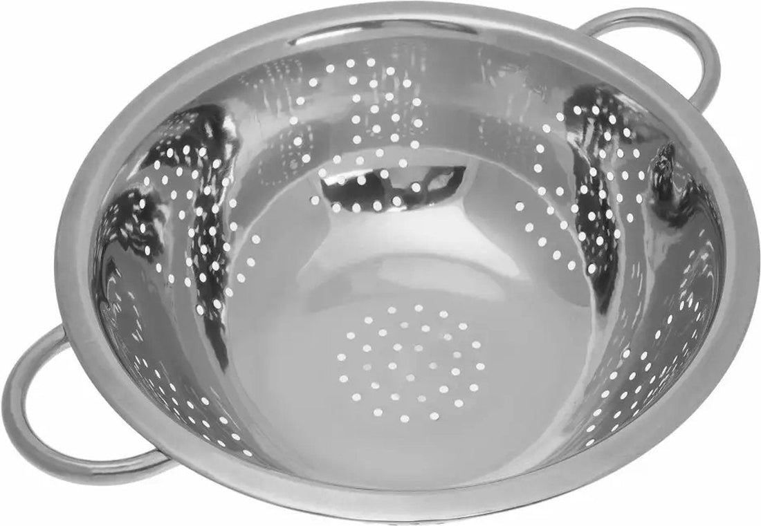 Kinghoff® - Universal Stainless Steel Colander with Handles - Ø 28 cm - Dishwasher Safe