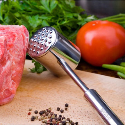 Kinghoff - Premium Fleischklopfer - Zartmacher - Tenderizer - Professionell - Doppelseitig - Edelstahl