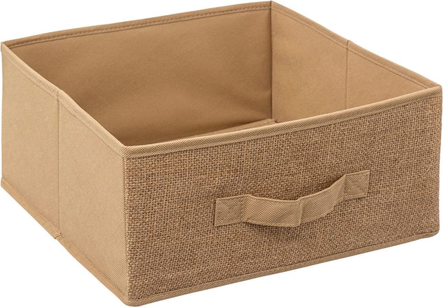 5Five Brauner Korb Jute – 31 x 31 x 15 cm (M)