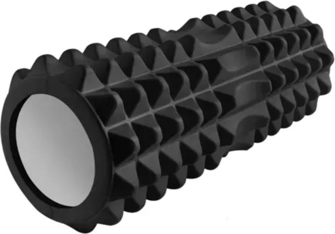 Rouleau de yoga Trizand - Noir - Idéal pour la relaxation musculaire et l'auto-massage