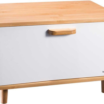 Klausberg 7400 - Brotkasten - weiß - Bambus