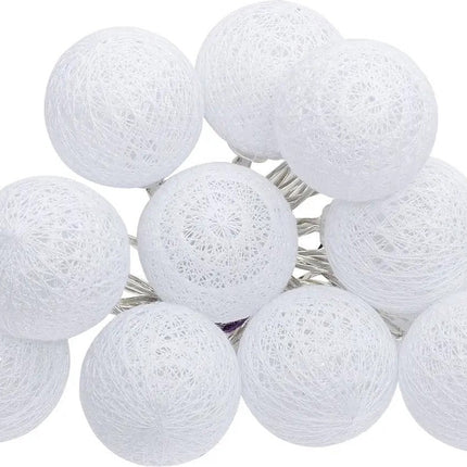 Atmosphera LED slinger 10 bollen D6 cm wit 1,5 meter - Sfeerverlichting