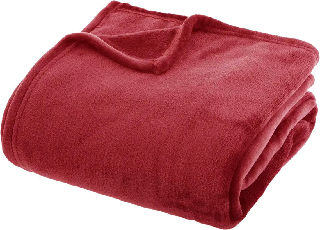 Atmosphera rode fleecedeken van flanel – plaid 180 x 230 cm, 250 g/m²